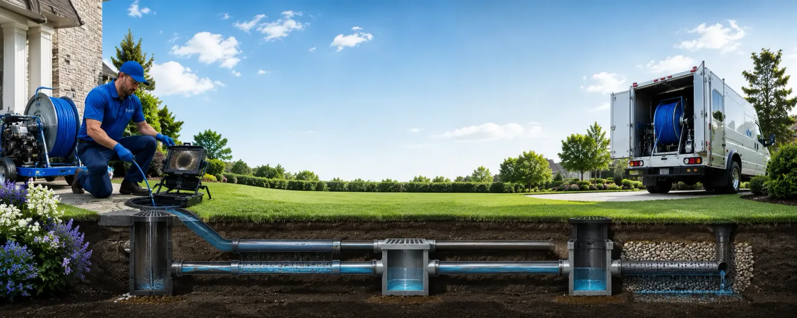 Outdoor drain cleaning information for Boons Camp, KY